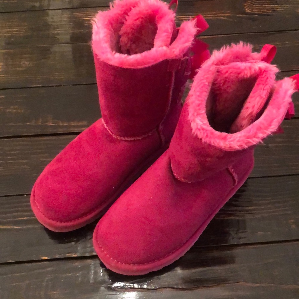 Pink Ugg boots size 2